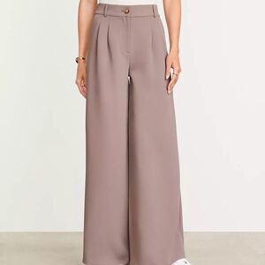 NWOT - Petite LOFT Versa Crepe Drape Palazzo Pant